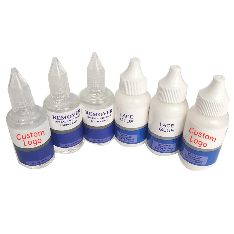 Wholesale No Odor Clear Hair Glue Private Label Latex Free Super Strong Lace Glue for Hair Wigs Hair Wig Applying 3-7days 10 Pcs