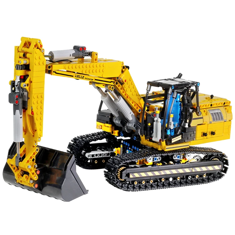 mould king 13112 building blocks toys liebherr excavator car building block toys plastic building block set