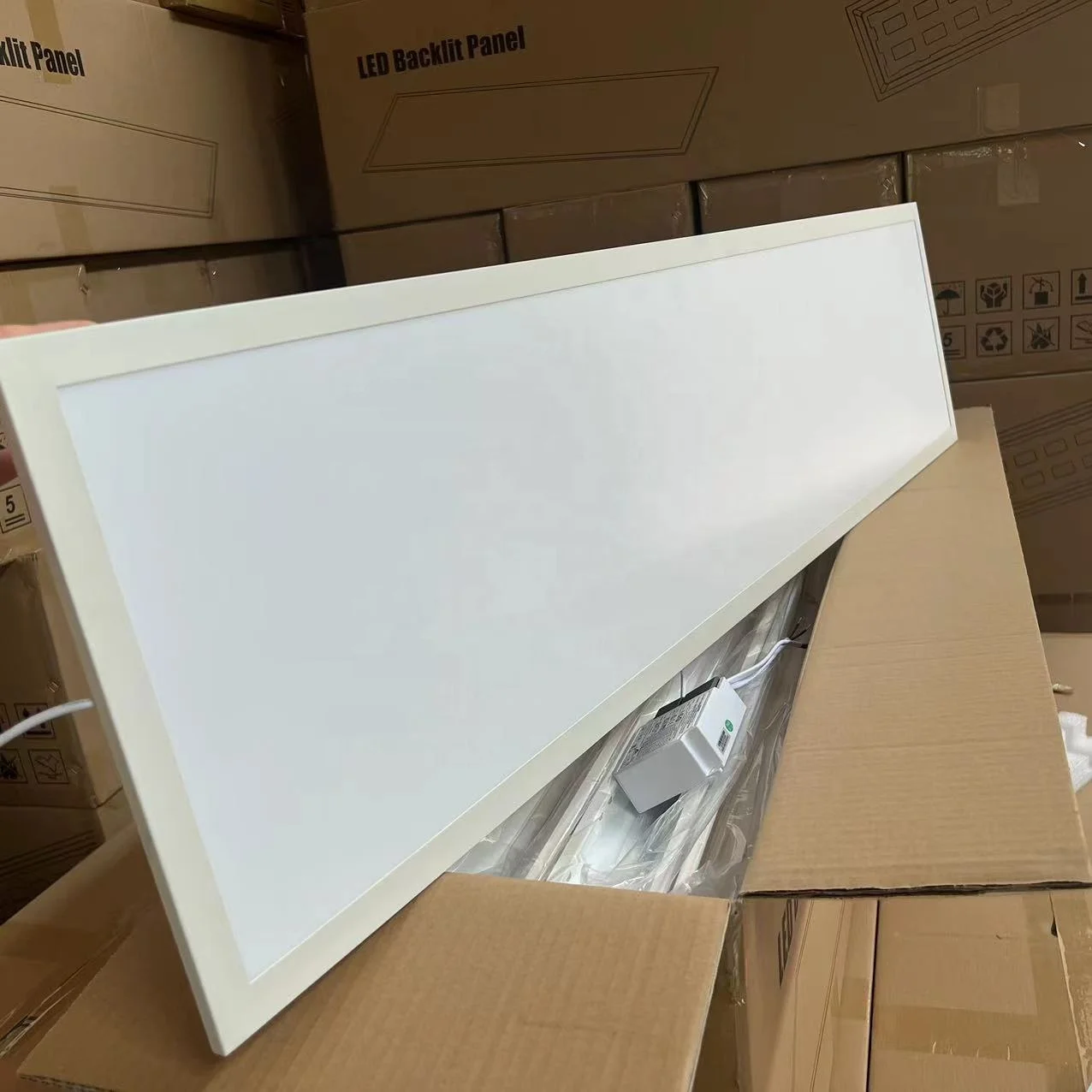 30x120 1200x300 300x1200 led flat light panel recessed ceiling panel light 40w slim frame back-lit panel for suspending install
