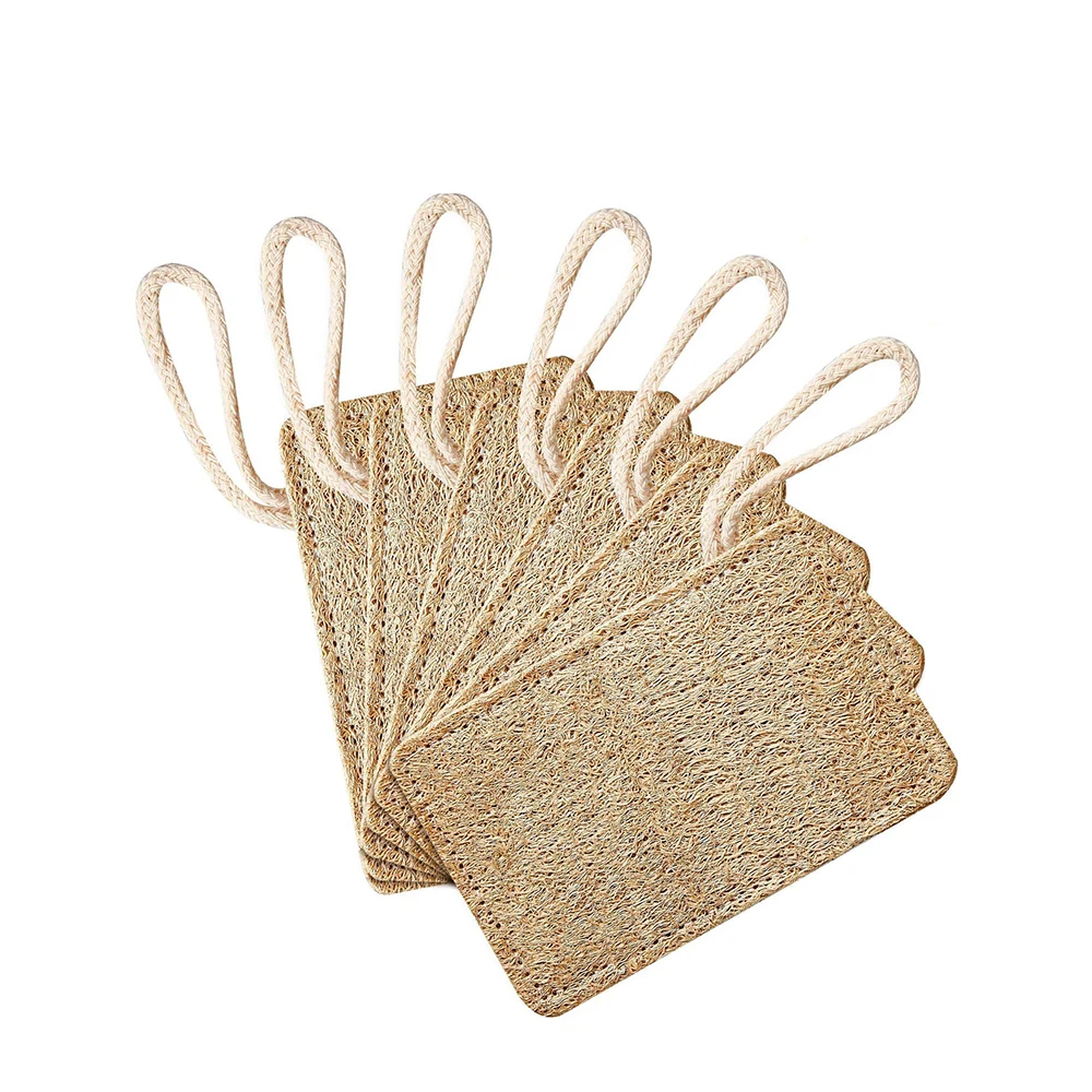 Wholesale custom natural biodegradable shower bath loofa loofah body lufa dish sponge loofa pad scrubber sponge bath Cleaner