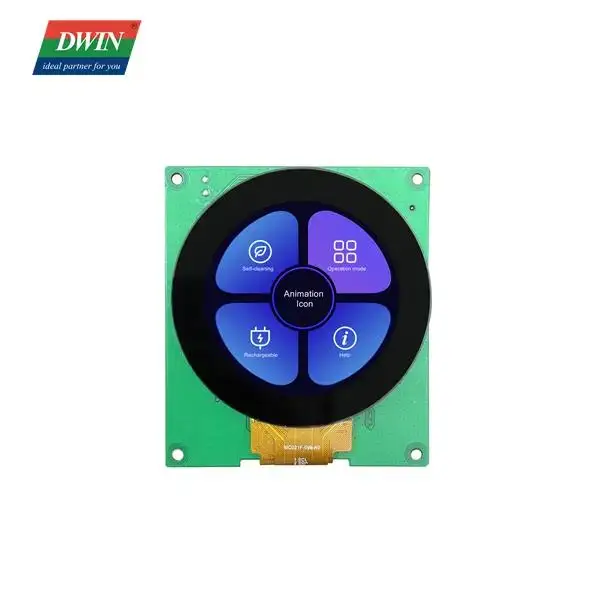 DWIN  2.1 inch TFT LCD Display, 480*480 pixels resolution, Circular CTP RS232, IPS-TFT-LCD,commercial grade