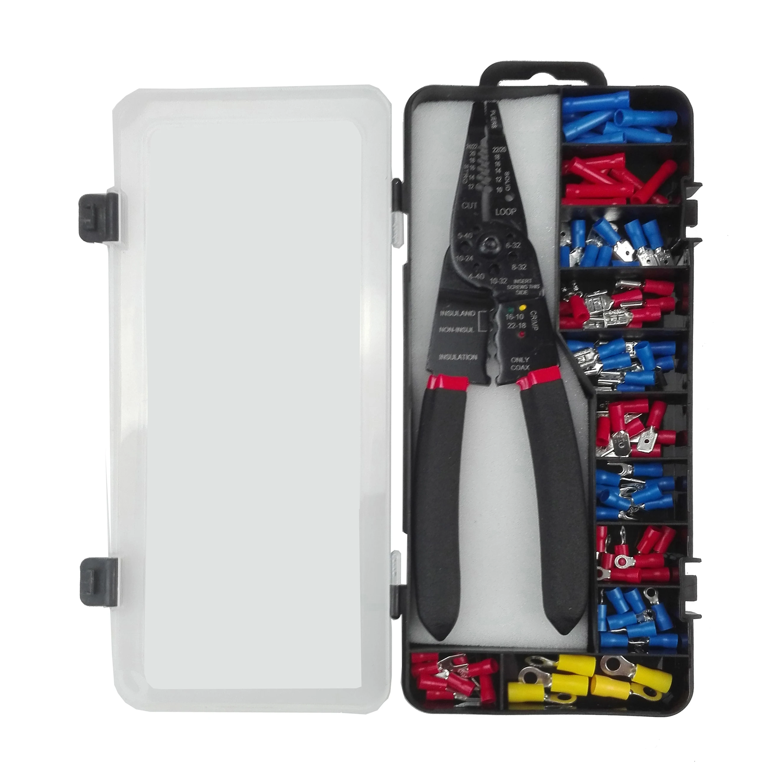 BGX 85pcs Multi-Function Crimping Pliers Tool Wire Stripper Pliers wirh Insulated Terminal Blocks Wire Ferrules