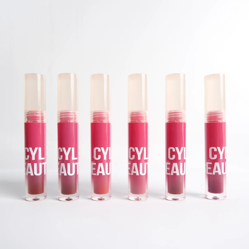 Women New Fashion Makeup Vendor Colored Red Moisturizing Long lasting Cute Mini Private label Matte Waterproof Liquid Lipstick