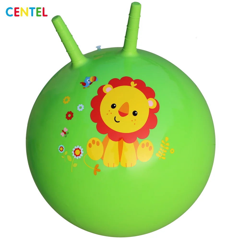
Inflatable bouncer toys bouncing ball games for kids hopper ball with handle 