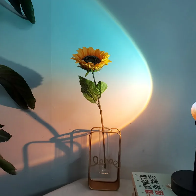 2022 High Quality plastic led sunset projector Lamp LED Sunset sunrise Light Halo Lamp