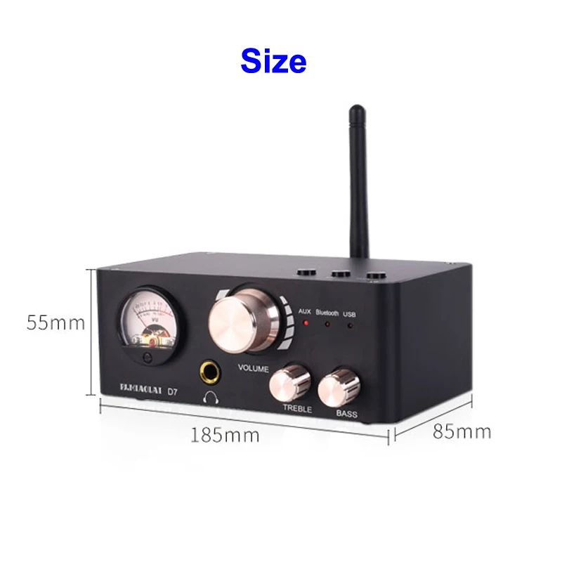 MA12070 2*80W Infineon BT NE5532  VU Meter Digital Audio Power Equalizer Amplifier