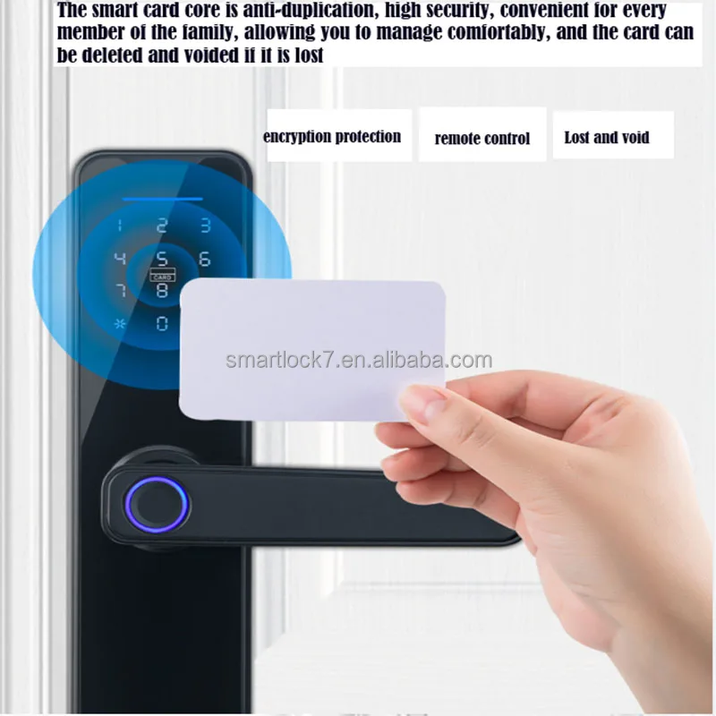 Apartment Rental Hotel Digital Door Safe Wooden Box Lock Smart With Tuya TThotel SDK App