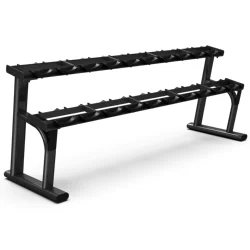 Customized Body Gym Equipment Vertical 2 Layer 10 Pairs Dumbbell Stand Weight Rack