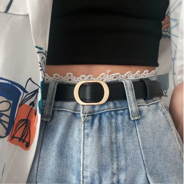 Fashion Wholesales Ladies Pu Belt for Women Purple Black Customized Time Buckle Adjustable PCS Color Material Zinc Origin Sample