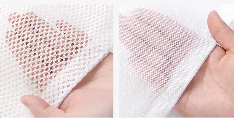 Custom Size Gift Drawstring Promotion Recycled Nylon Reusable Net Polyester Mesh Bags