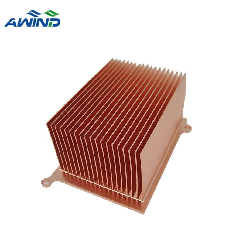 Skivin fin heat sink copper skived process fins heatsink fins for high power thermal solutions