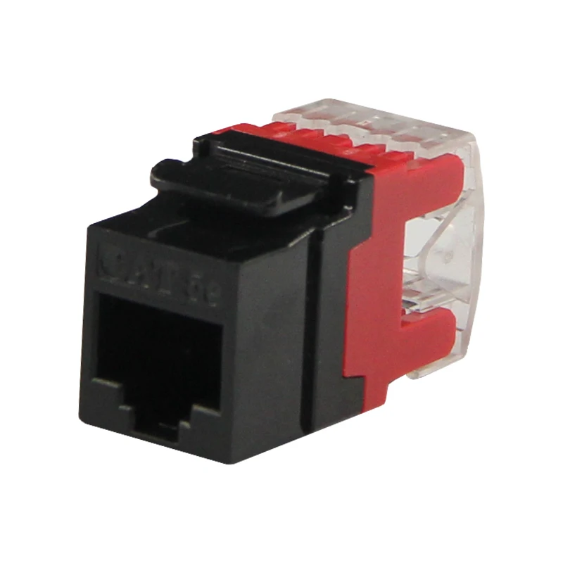 Keystone Jack180 Degree UTP Cat5e Cat6 cat6a Jack RJ45 8P8C