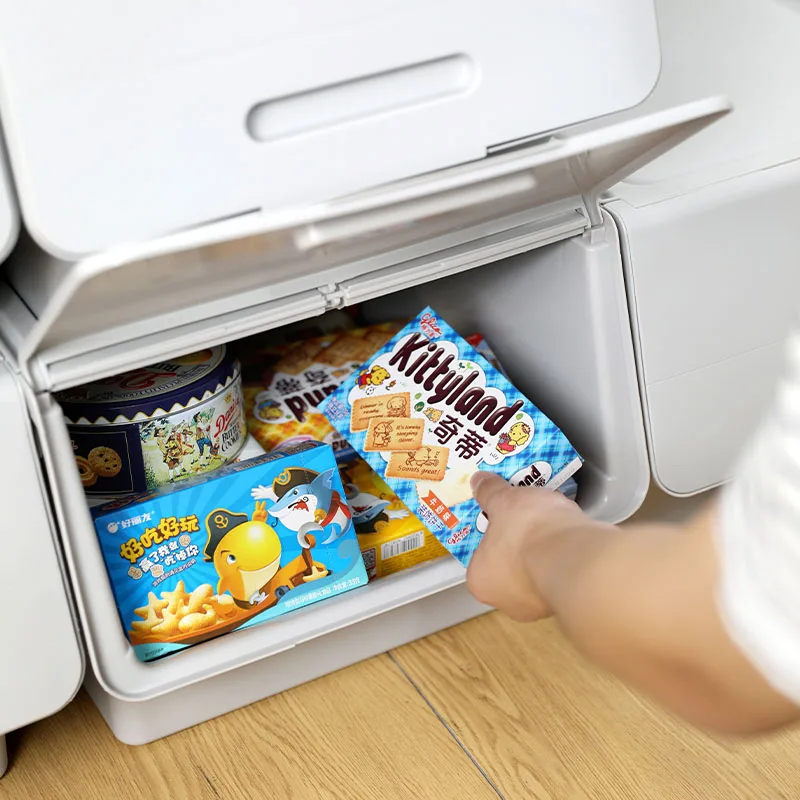 QH8-L factory custom wholesale bedroom clothes locker stackable side opening convenient storage cabinet