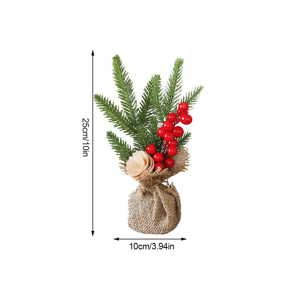 
Christmas Tree Mini Vivid Miniature Model Tree for Home Home Decoration 