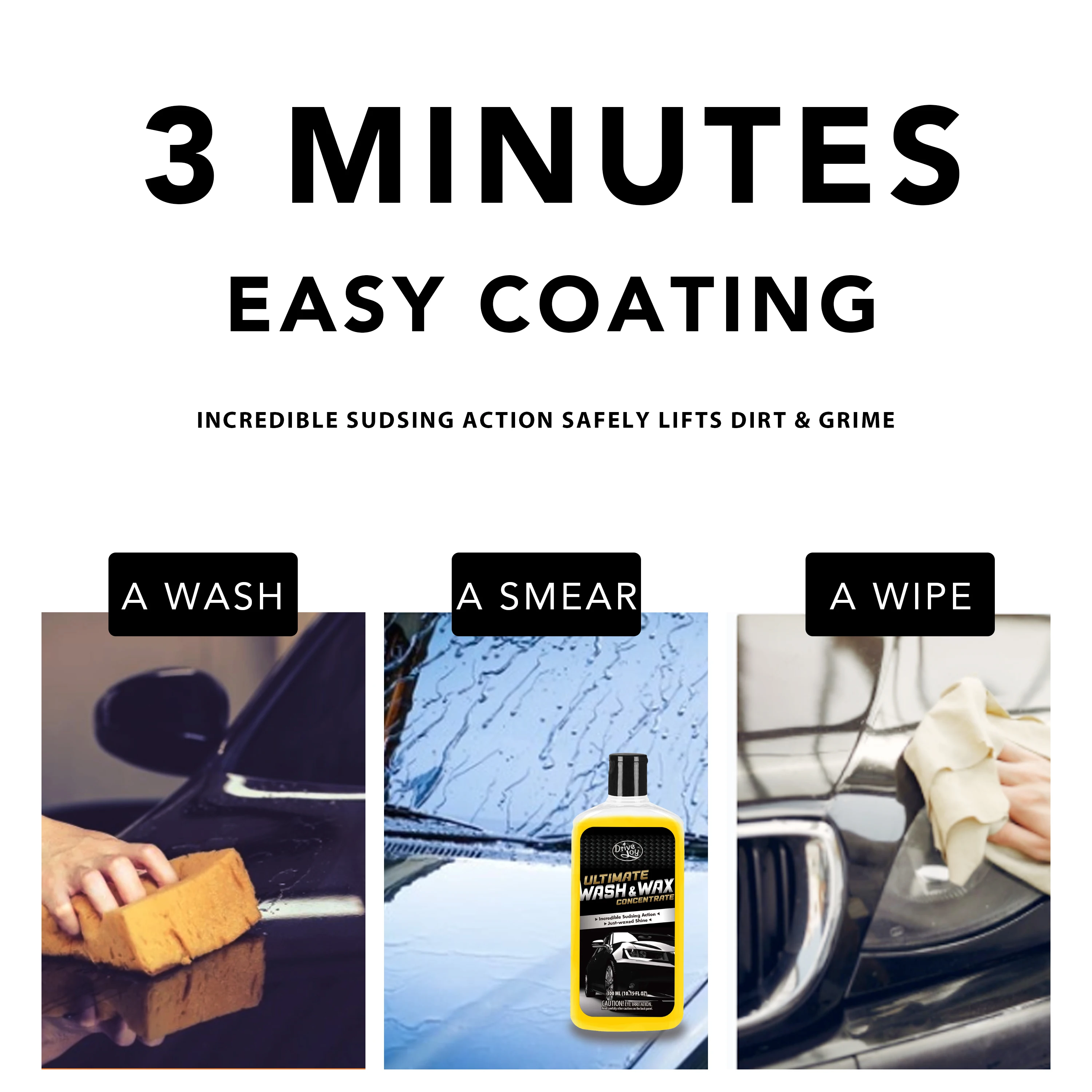 300ml auto care polish wax car care wash shampoo wax car coating water wax for car