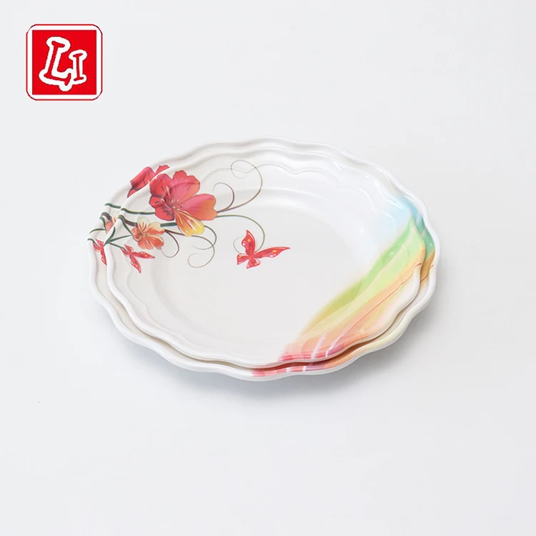 Exquisite lace dinner plate melamine dinner plate tableware tableware kitchen supplies