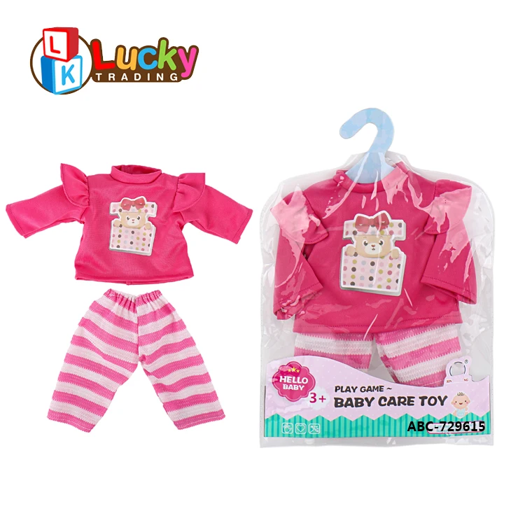 New 16 Inch Custom Doll Cloth Fashion Style Reborn Doll Beautiful Baby Dress Up Game Doll Clothes