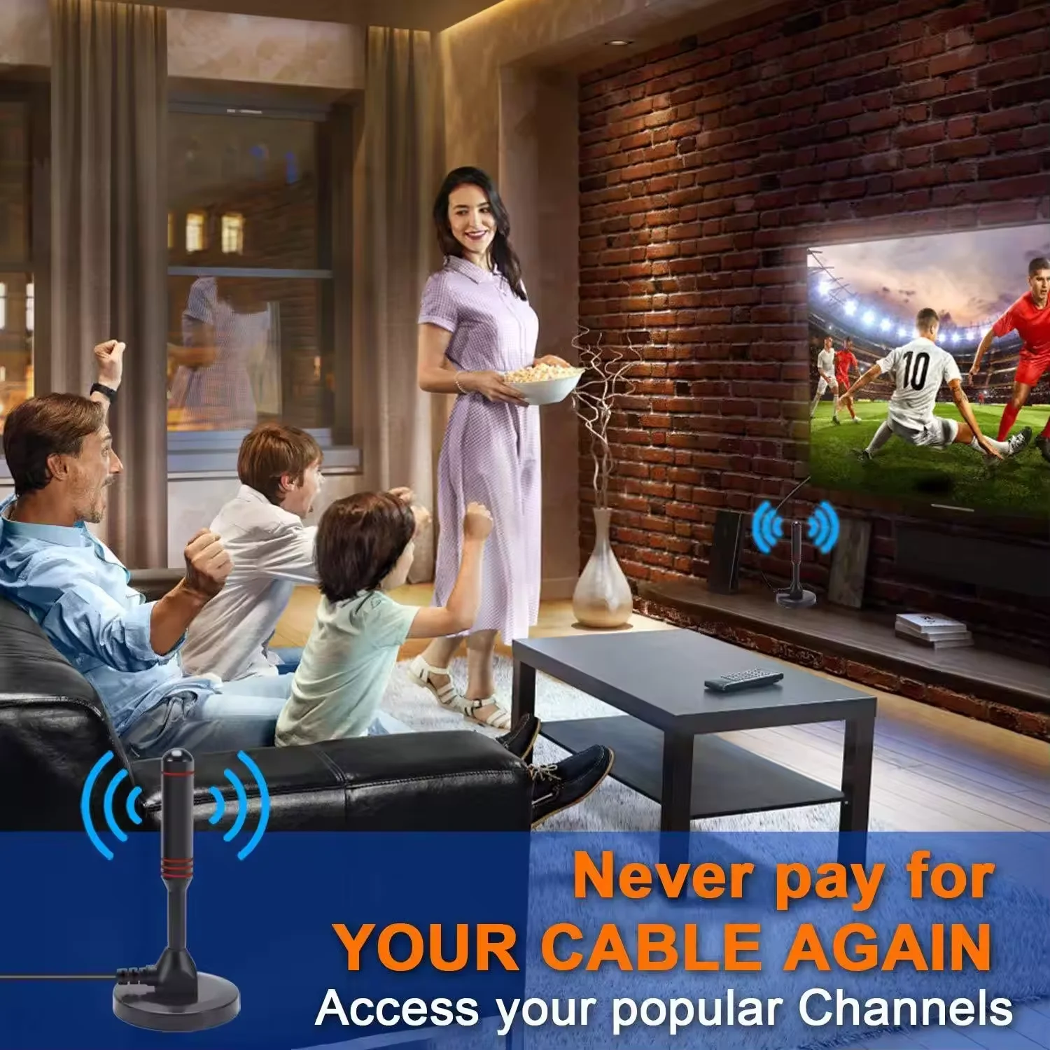 Цифровая DVB-T телевизионная антенна Freeview с сильным сигналом для внутреннего HDTV Антенна UHF VHF умная бытовая техника цифровая hdtv