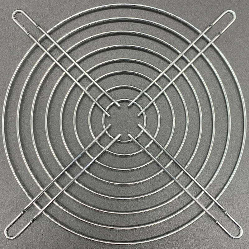 Заводские поставки, Металлический гриль 30 мм-254 мм, осевой потоковый вентилятор, металлическая крышка гриля, металлический вентилятор охлаждения, Металлический гриль и пылезащитная крышка 3 в 1