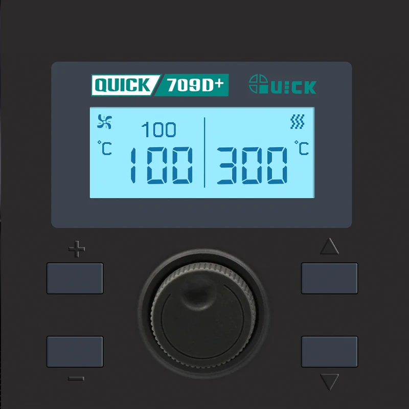 SMD Rework 2 in 1 Multi-functional Soldering iron desoldering station 1350W high power Quick 709D+