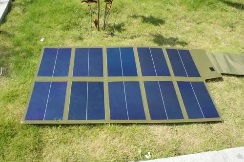 Customized OEM Flexible Solar Charger Bag 60W Fast Charge For Battery Power Bank Outdoor