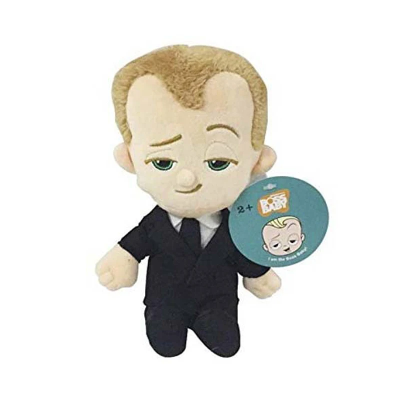 The Boss Baby Plush Toy Black Suit & Diaper Boss Baby and Pet Dog Kids Gift Cartoon Plush Dolls Soft Stuffed Toys
