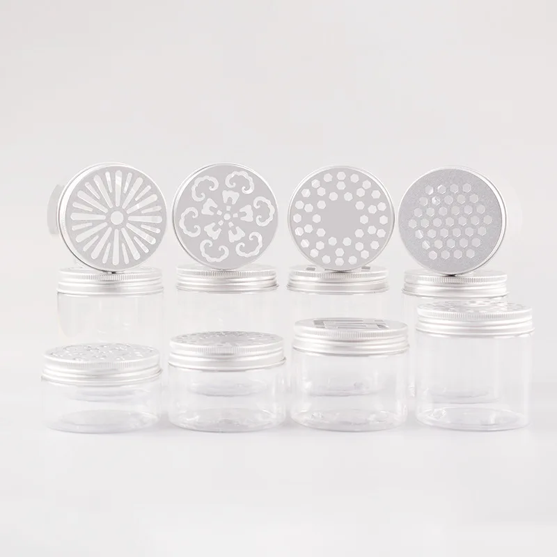 Plastic Jar 200g 8oz Food Grade Container With Aluminum Lid Packing