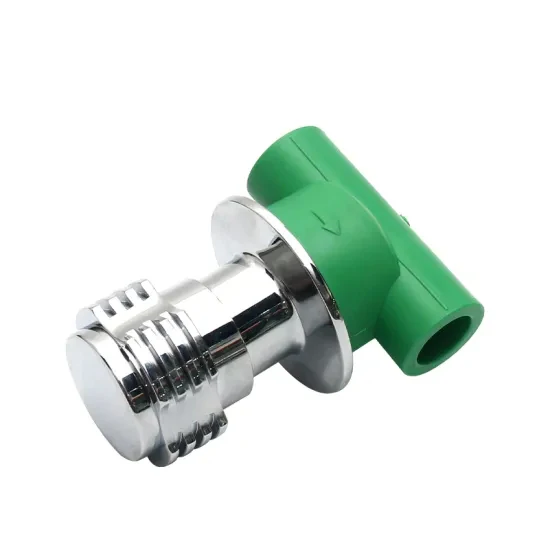 Pn25 20mm-32mm PPR Fitting Gate Valve PPR Stop Valve Concealed Valve for PPR Pipe