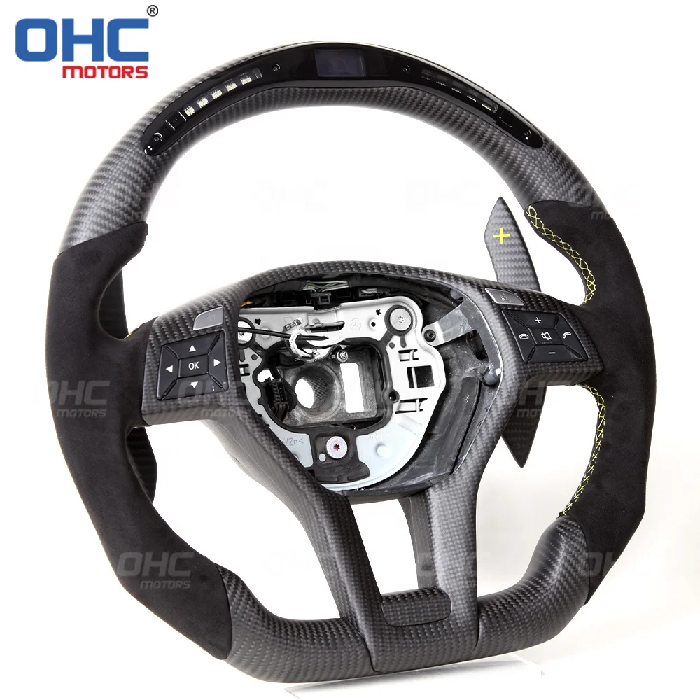 Углеродное волоконное светодиодное колесо W212 для Mercedes Benz Amg C Class W204 C63 W218 W207 W172 Slk рулевое