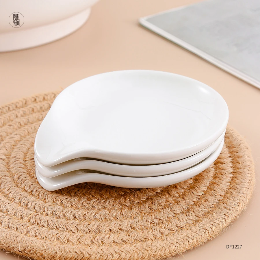 Porcelain spoon rest holder cooking utensil rest ceramic spoon rest custom for kitchen