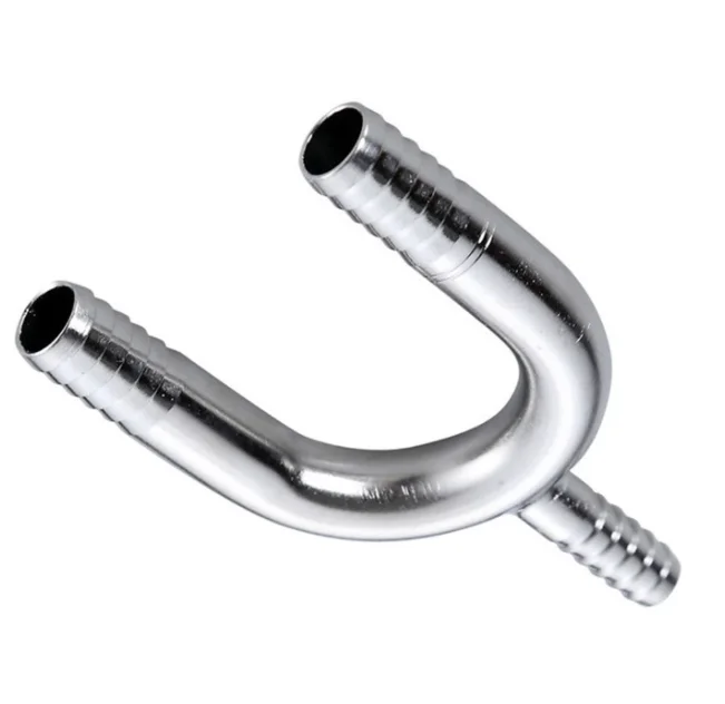 Fully Stocked Stainless Stee pipe fitting 304 Passivate Electro polishing Barb hose elbow U Bend Splicer Fitting