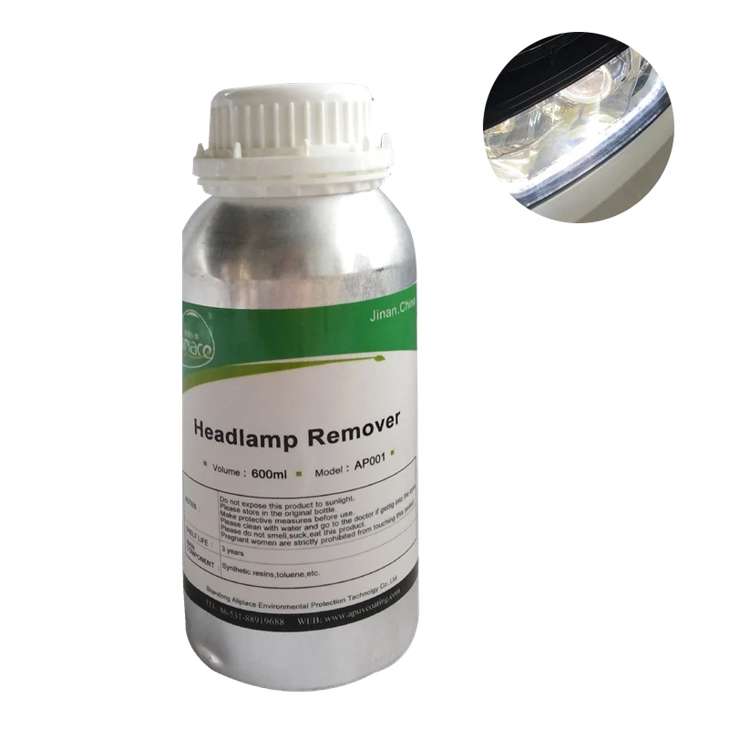 Для очистки фар химическим раствором фар восстановление жидкость для снятия