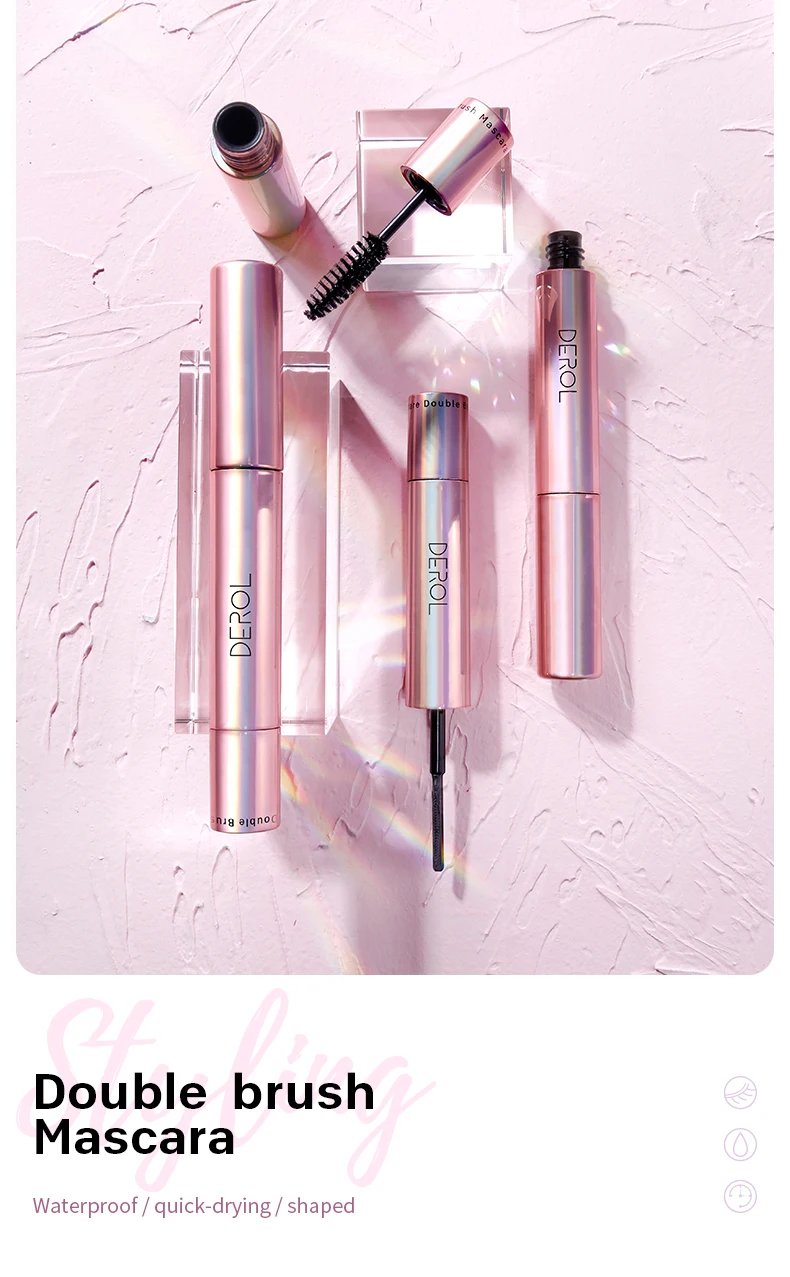 OEM/ODM Free sample Double Brush Mascara 4d Silk Fiber Waterproof Mascara Private Label