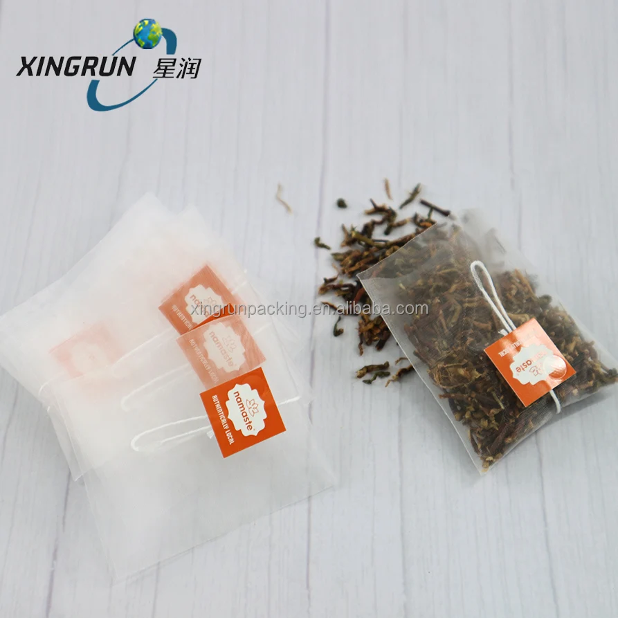 Soilon PLA Corn Fiber Mesh Non-woven Tea Bag with Customized Pattern