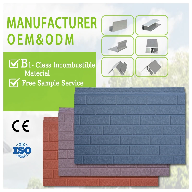 Fire Prevention Sandwich Roof Panel Metal Decoration Wall Exterior Panel