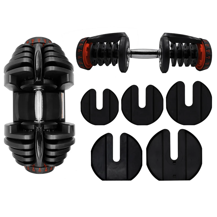 Factory Direct sale Weight Lifting 40 kg 90 lbs Adjustable Dumbbells