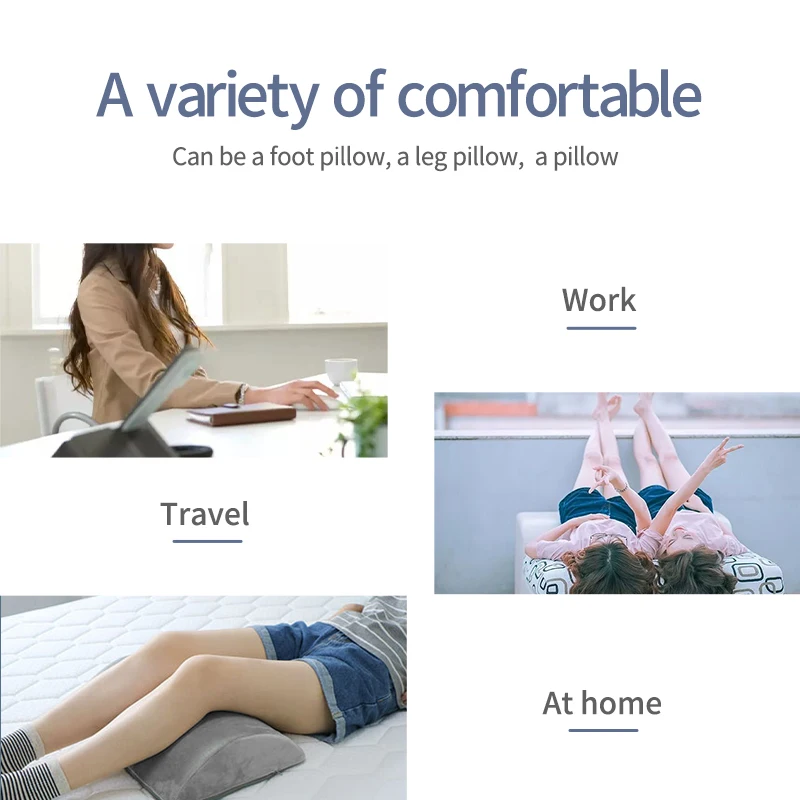 Non-slip Semi Cylinder Foot Support Cushion Relieves Foot Pain Comfortable Office Foot Rest Pillow Under Desk
