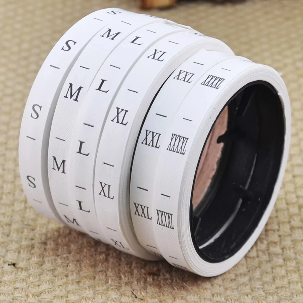 Stock wholesale  Xs S M L Xl child cloth garment size label tags