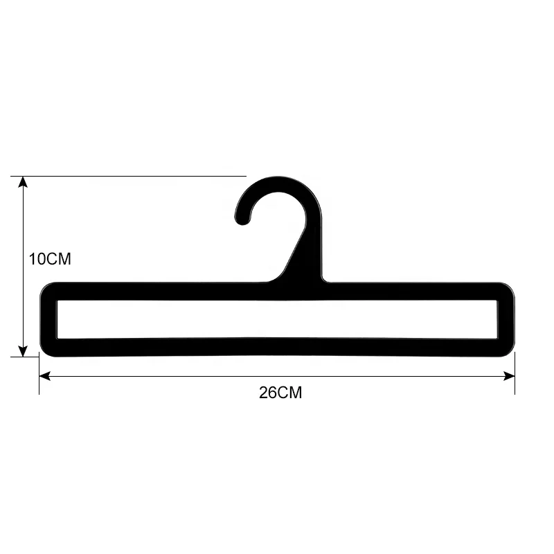 Wholesale Plastic Black Towel Display Hanger for Bathroom