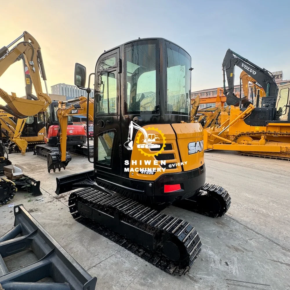 Used Sany35 excavator price low SANY35 SANY26 SANY16 SANY55 SANY60 SANY75 SANY95 mini excavator side swing on sale