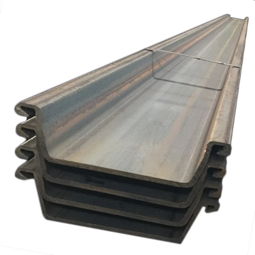 Popular size 12m u shaped type 2 hot rolled steel sheet piling piles price for sale
