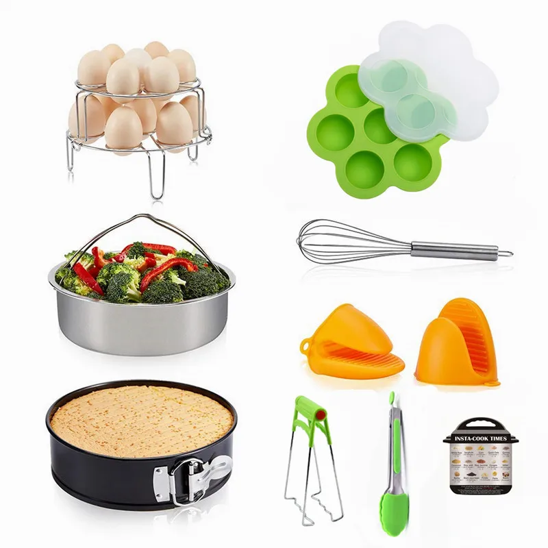 Pot Accessories Set for 5, 6, 8Qt Pot Pressure Cooker, 6-Pcs with Steamer Basket/Silicone sealing ring