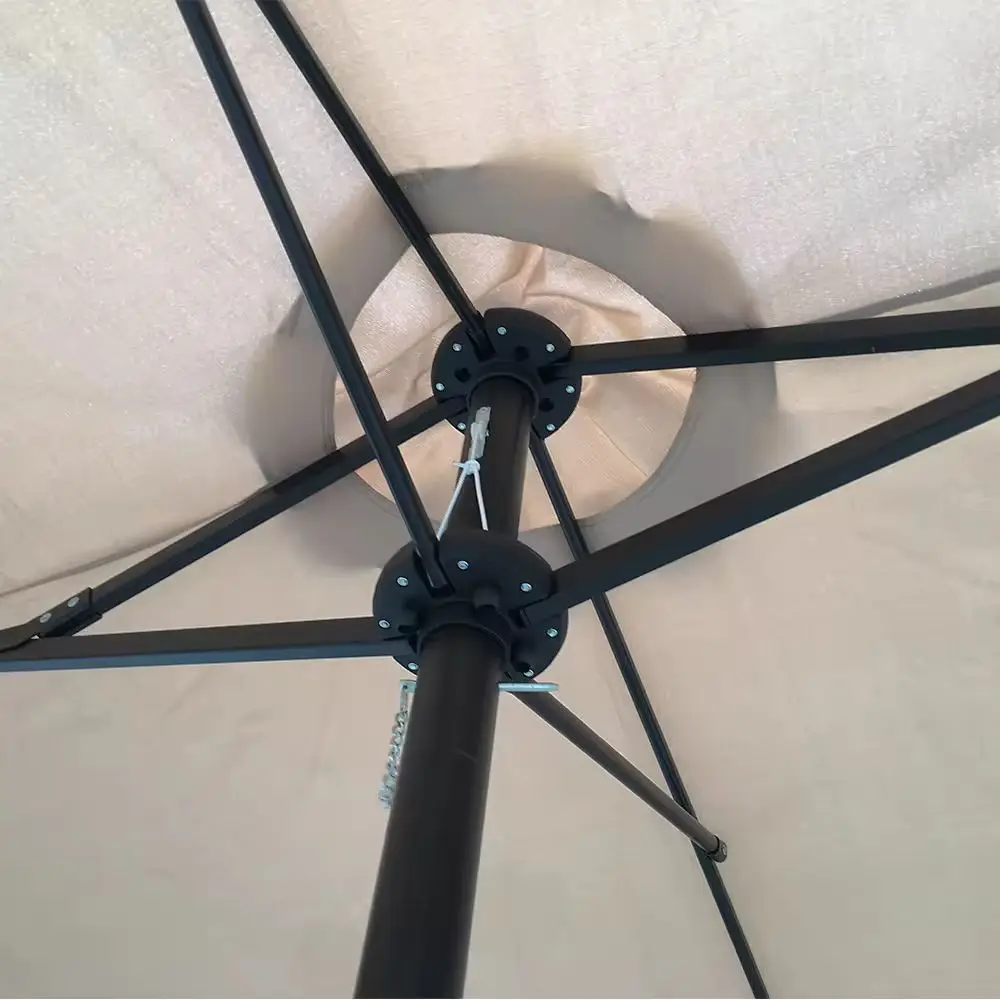 Garden market customised double head 12 ribs patio big sun umbrellas on sale