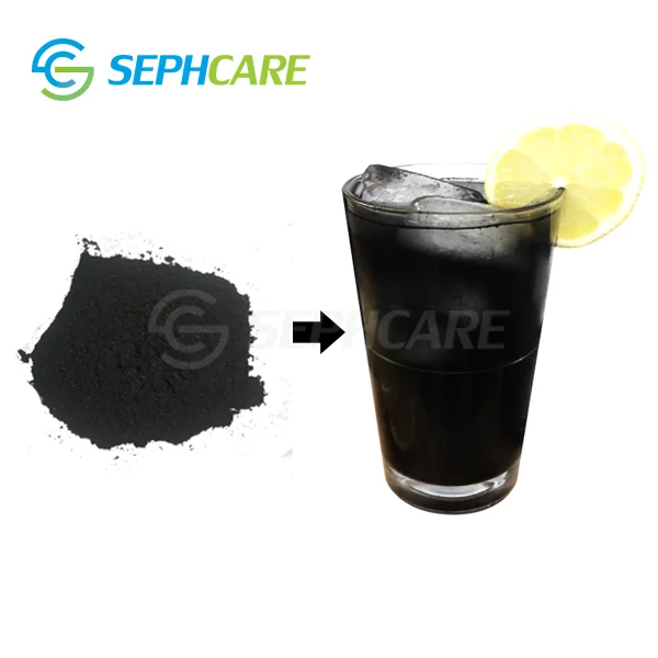 Hot selling food additive vegetable carbon black pigment