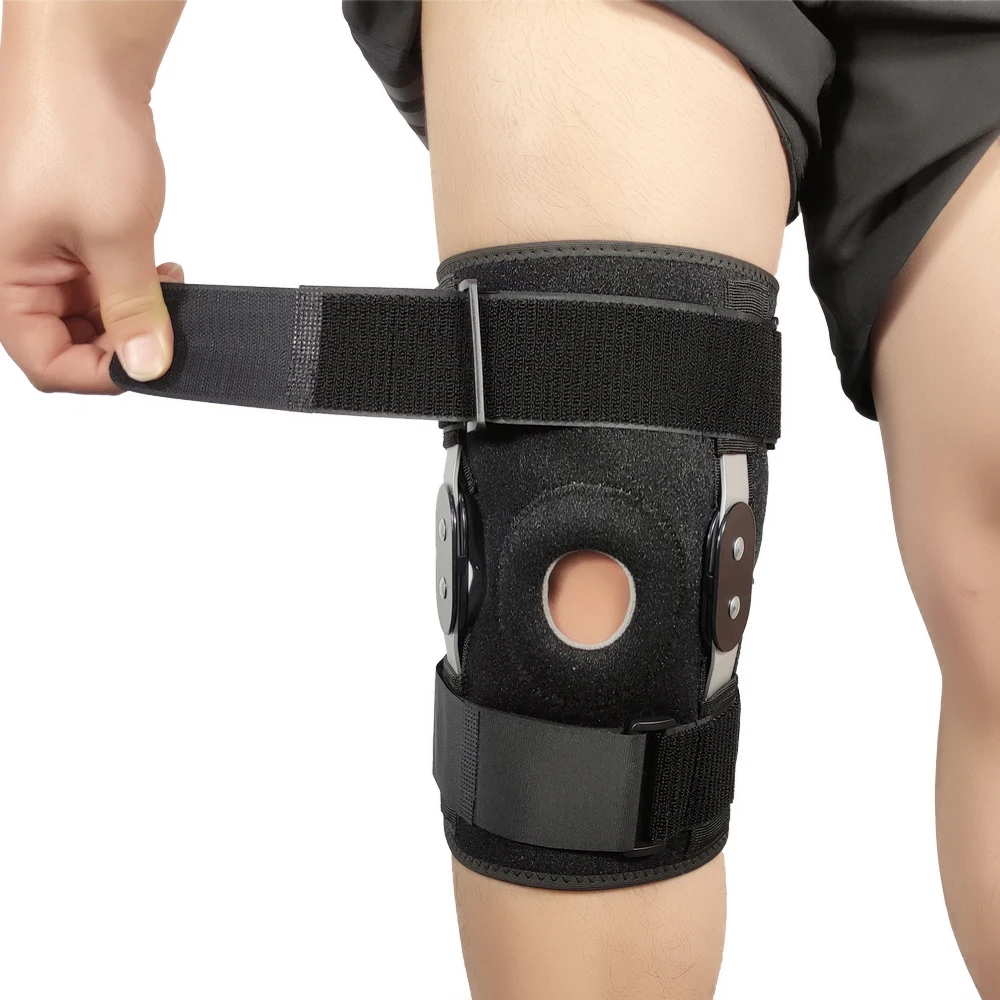 Health knee pads Neoprene Knee Support Hinged Patella Pads Sleeve Support Knee Brace