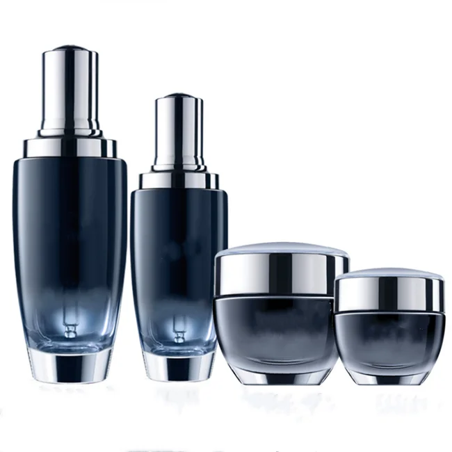 Высококачественный прозрачный черный флакон для косметики 30 мл 50 мл с золотым стеклянным насосом, косметический флакон для духов