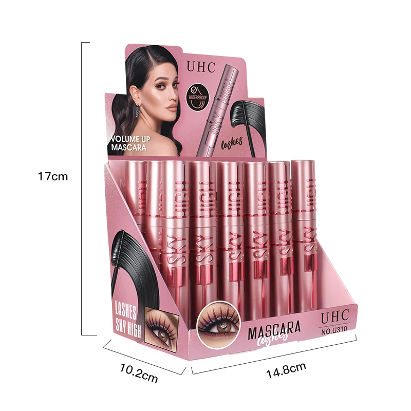 Hot set UHC SKY HIGH waterproof mascara long lasting 4D lengthening volumizing washable eyelash mascara (old)