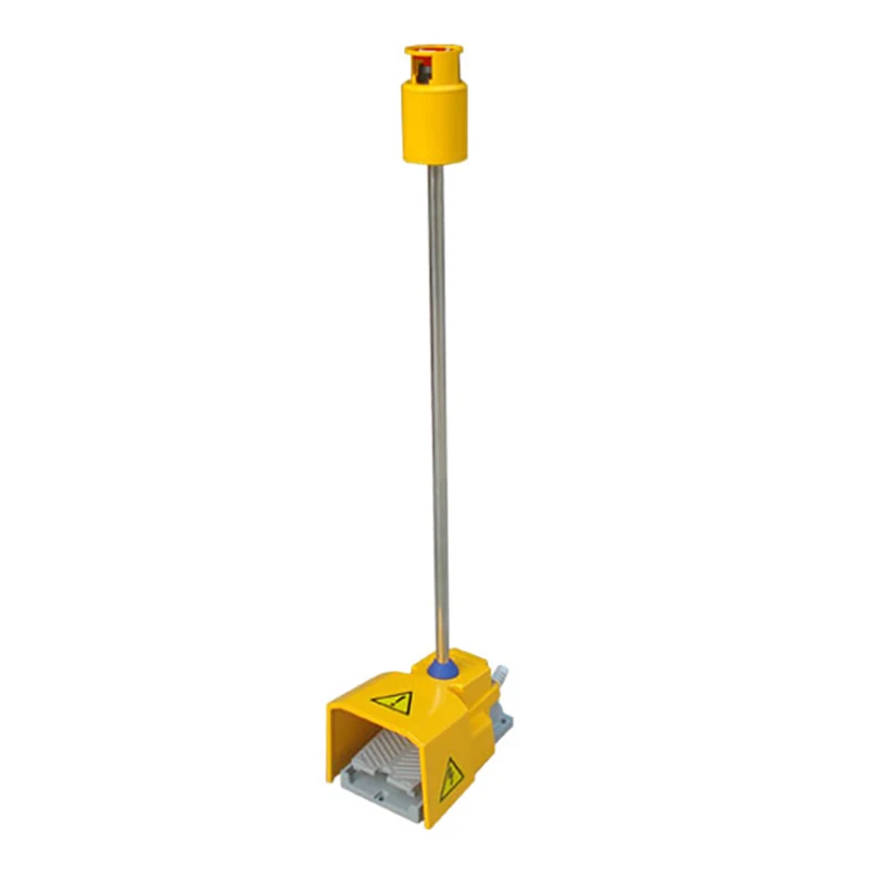 Kacon Heavy Duty Full Shield Foot Switch with Movable Rod and Emergency Stop