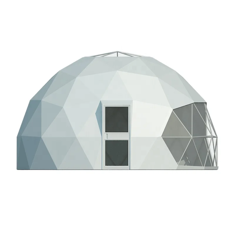 Popular Design Glamping Dome Tent with Insulation Lining and Curtains Low Price for Outdoor Events and Resorts