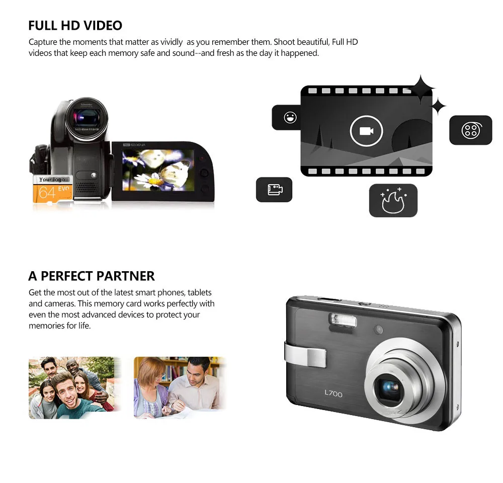 Карта памяти с реальным объемом 32 ГБ, 64 ГБ, 128 ГБ, SD-карта с индивидуальным логотипом, 16 ГБ, 8 ГБ, TF-карта для Samsung